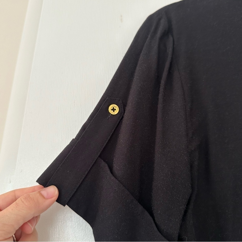 Lilly Pulitzer Elexa Black Palm Crazy Collared Dress - Picture 4 of 8